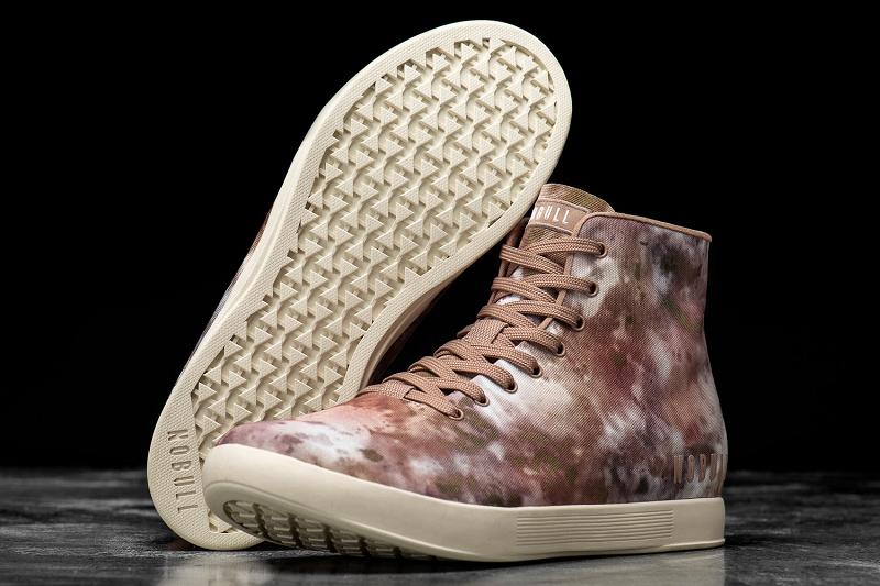 Copper Nobull High-Top Earth Tie-Dye Canvas Women's Trainers | CA Z2058U